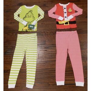 Dr. Seuss The Grinch Christmas Komar Kids Sleepwear Pajamas Size 5T Lot of 2 NWT